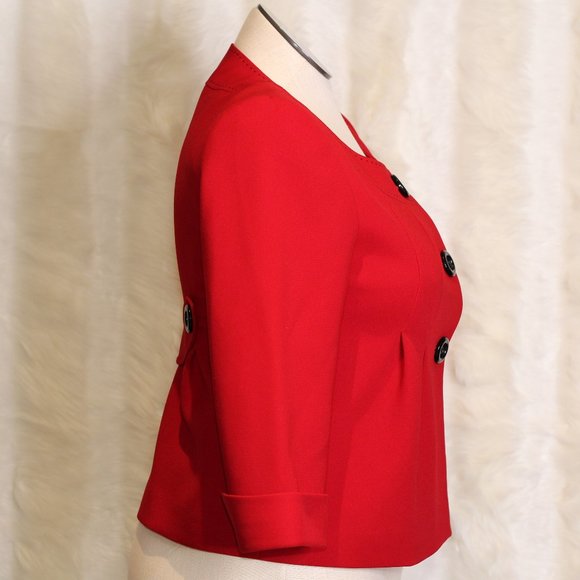 Liz Claiborne Red Blazer Suit Jacket - Picture 2 of 6